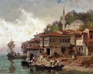 Konstantinopel, udkanten af Bosporus, Asiens kyst