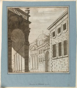 Scenedesign: By med en Loggia af Fabrizio Galliari