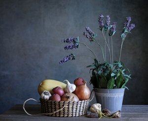 Høst i et rustikt køkken