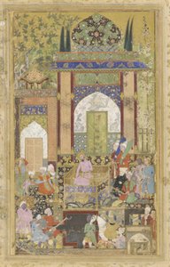 Babur modtager en hofmand, 1580-85