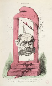 Karikatur af Otto von Bismarck (1815-98) 1870