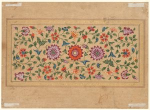 Rullende blomsterranker, 1755.