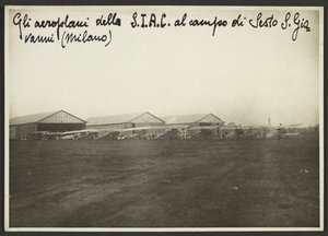 S.I.A.C.-flyene på Sesto S. Giovanni-feltet (Milano) af Fedele Azari