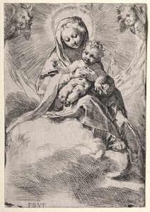Madonna i skyerne af Federico Barocci