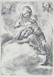 Madonna i skyerne af Federico Barocci