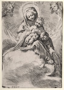 Madonna i skyerne, ca. 1581.