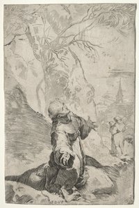 St. Francis modtager Stigmata af Federico Barocci