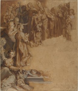 Præsentationen af jomfruen i templet af Federico Barocci