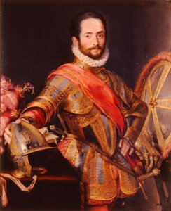 Et portræt af Francesco Maria della Rovere (olie på lærred) af Federico Fiori (studio of) Barocci or Baroccio