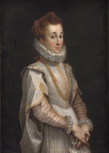 Portrait of a Young Lady, ca. 1600 (olie på lærred) af Federico Fiori Barocci or Baroccio
