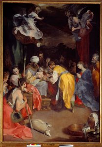 Jesu omskæring Maleri af Federico Barocci (1526/35-1612) kendt som Le Baroche Dim. 3,5x2,5 m
