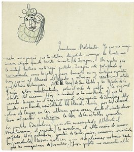 Autografbrev til Melchor Fernandez Almagro, Granada, sidst i januar 1926