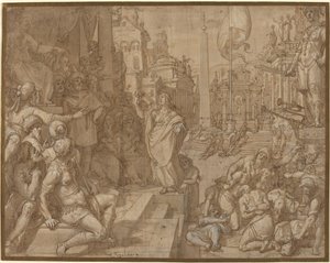 Disputation af Saint Catherine of Alexandria af Federico Zuccaro