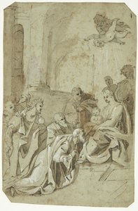 Kongernes tilbedelse af Federico Zuccaro