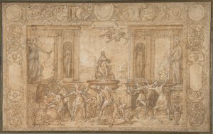 Studie til The Allegory of Spring, 1579. af Federico Zuccaro