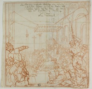 Underkastelse af kejser Frederik Barbarossa til pave Alexander III af Federico Zuccaro