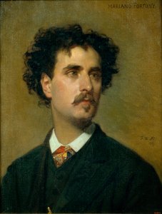 Portræt af Mariano Fortuny y Madrazo (1871-1949) - Maleri af Federico de Madrazo y Kuntz (1815-1894) - 1867 - Olie på lærred - 54x42,5 - Museu Nacional d
