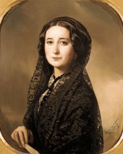 "Portræt af den spanske digter Carolina Coronado (1823-1911)" (maleri)