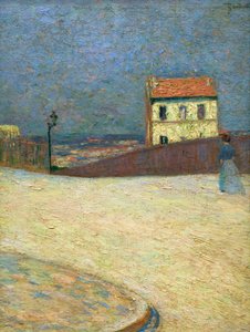 Lille hus i Montmartre, omkring 1875 (olie på lærred) af Federigo Zandomeneghi