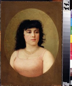 ""Portræt af den italienske ballerina Virginia Zucchi (1849-1930)"" Maleri af Feodor Andreyevich Bronnikov (1827-1902) 1889 Tuganov Art Museum of the North Ossetian, Vladikavkaz af Fedor Andreevich Bronnikov