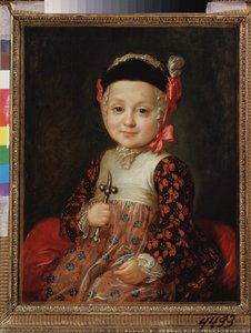 Portræt af Alexei Grigorievich Bobrinski (1762-1813) som barn. (uægte barn af Catherine II