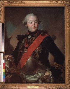 Portræt af den militære og politiske leder, favorit af kejserinde Catherine II (1729-1796), grev Grigori Orlov (eller Orloff)