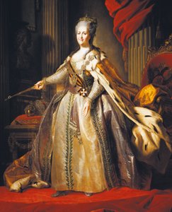 Portræt af Katarina II, også kendt som Katarina den Store (Stettin