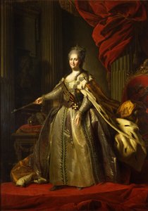 Portræt af kejserinde Catherine II 1729-1796, 1775-1780