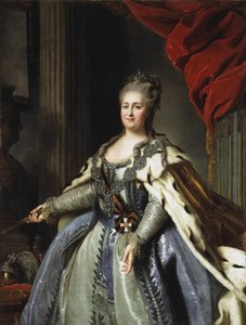 Portræt af kejserinde Catherine II 1729-1796, 1780