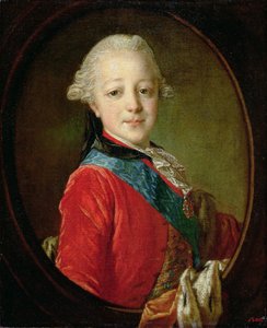Portræt af Pavel Petrovich (1754-1801) 1761
