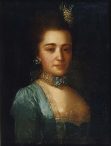 Portræt af Prinsesse Praskovia Ivanovna Golitsyna af Fedor Stepanovich Rokotov