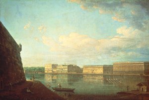 Palace Embankment set fra Peter og Paul-fæstningen, Skt. Petersborg