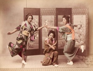 Piger danser ca. 1895 (foto)