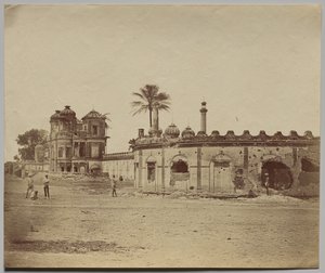 Secundra Bagh, der viser bruddet og porten af Felice A. Beato