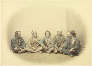 [En gruppe japanske tvangsarbejdere]. af Felice Beato