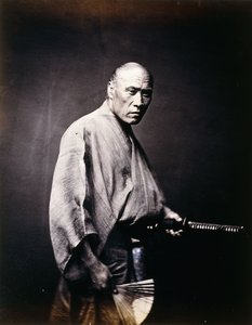 En japansk samurai, ca. 1864-1866