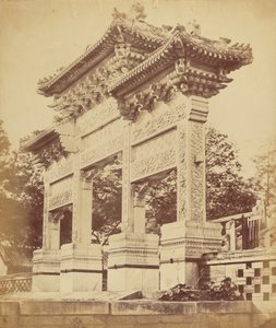 Bue i Lama-templet nær Pekin, oktober 1860 af Felice Beato