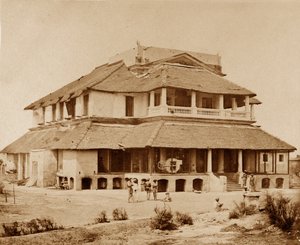 Banks House, Lucknow af Felice Beato