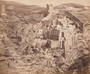 Mar Saba-klosteret af Felice Beato