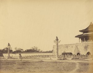Indgang til Vinterpaladset, Pekin, oktober 1860 af Felice Beato