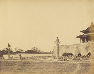 Indgang til Vinterpaladset, Pekin, oktober 1860 af Felice Beato