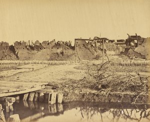 Nordfortets yderside med den engelske indgang 21. august 1860 af Felice Beato