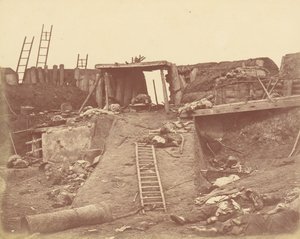 Interiør af Angle of North Fort af Felice Beato