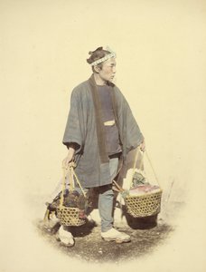 Japansk kok på vej tilbage fra markedet af Felice Beato
