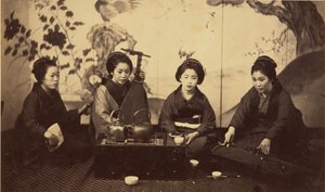 [Japansk musikalsk selskab] af Felice Beato