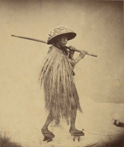 Japansk i Mackintosh, ca. 1865 af Felice Beato