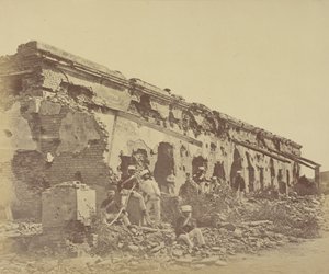 Generalmajor Sir Hugh Massy Wheelers forankring i Cawnpore af Felice Beato