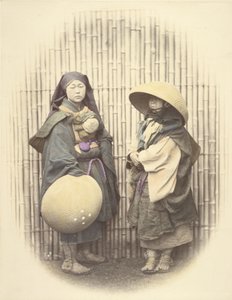 Mendicant-nonner af Felice Beato