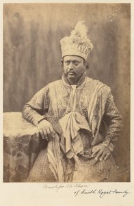 Moostafor Ali Khan fra den kongelige familie i Oudh af Felice Beato