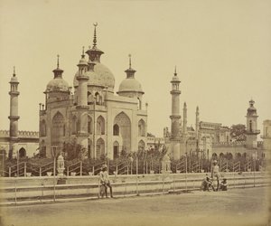 Moske i Hussainabad Imambara af Felice Beato
